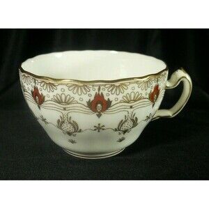 Antique Minton for Spaulding & Co Chicago Teacup Gold Red ca 1900 England